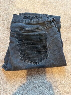 Black Studded Women's Skinny Jeans